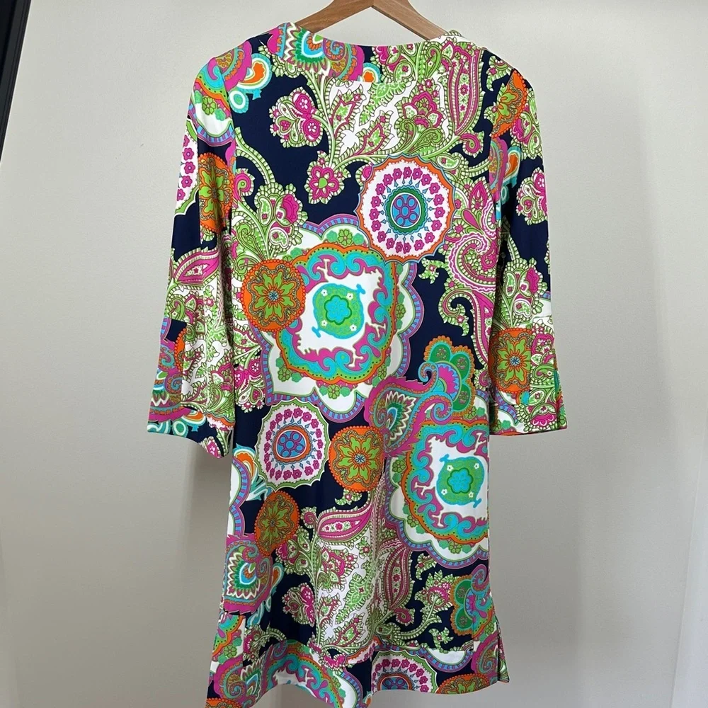 Jude Connally Colorful Paisley Print Dress women’s small - Picture 8 of 9